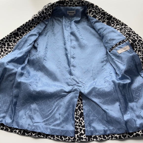 Zadig & Voltaire Viking Heart Blazer Jacket Black Beige Size 34 - Picture 3 of 14